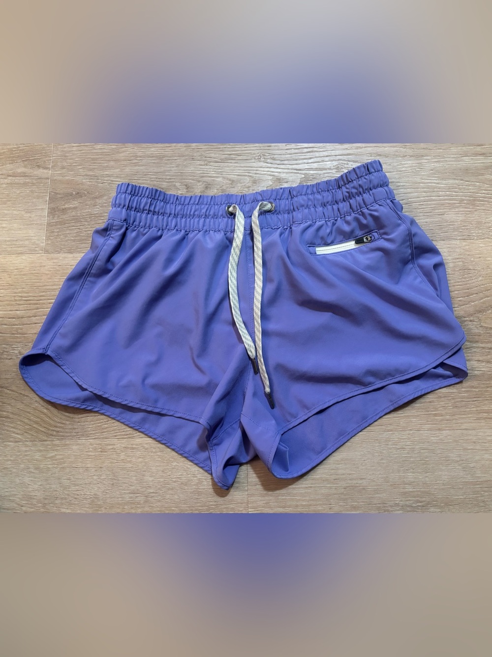 Vuori Lavender Athletic Drawstring Shorts